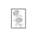 Picture of French Hydrangea Drawing _GroupedProduct_Rectangle_Portrait_Canvas_Framed_