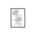 Picture of French Hydrangea Drawing _GroupedProduct_Rectangle_Portrait_Canvas_Framed_