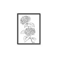 Picture of French Hydrangea Drawing _GroupedProduct_Rectangle_Portrait_Canvas_Framed_