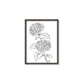 Picture of French Hydrangea Drawing _GroupedProduct_Rectangle_Portrait_Canvas_Framed_