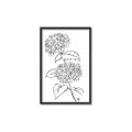 Picture of French Hydrangea Drawing _GroupedProduct_Rectangle_Portrait_Canvas_Framed_