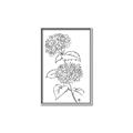 Picture of French Hydrangea Drawing _GroupedProduct_Rectangle_Portrait_Canvas_Framed_