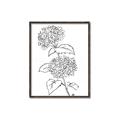 Picture of French Hydrangea Drawing _GroupedProduct_Rectangle_Portrait_Canvas_Framed_