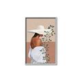 Picture of Side Fashion with Leaves _GroupedProduct_Rectangle_Portrait_Canvas_Framed_