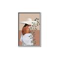 Picture of Side Fashion with Leaves _GroupedProduct_Rectangle_Portrait_Canvas_Framed_