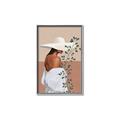 Picture of Side Fashion with Leaves _GroupedProduct_Rectangle_Portrait_Canvas_Framed_