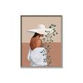 Picture of Side Fashion with Leaves _GroupedProduct_Rectangle_Portrait_Canvas_Framed_