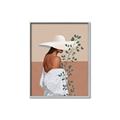 Picture of Side Fashion with Leaves _GroupedProduct_Rectangle_Portrait_Canvas_Framed_
