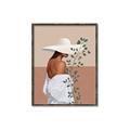 Picture of Side Fashion with Leaves _GroupedProduct_Rectangle_Portrait_Canvas_Framed_