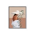 Picture of Side Fashion with Leaves _GroupedProduct_Rectangle_Portrait_Canvas_Framed_
