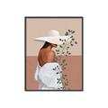 Picture of Side Fashion with Leaves _GroupedProduct_Rectangle_Portrait_Canvas_Framed_