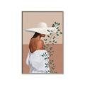 Picture of Side Fashion with Leaves _GroupedProduct_Rectangle_Portrait_Canvas_Framed_
