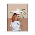 Picture of Side Fashion with Leaves _GroupedProduct_Rectangle_Portrait_Canvas_Framed_