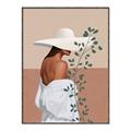 Picture of Side Fashion with Leaves _GroupedProduct_Rectangle_Portrait_Canvas_Framed_
