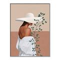 Picture of Side Fashion with Leaves _GroupedProduct_Rectangle_Portrait_Canvas_Framed_