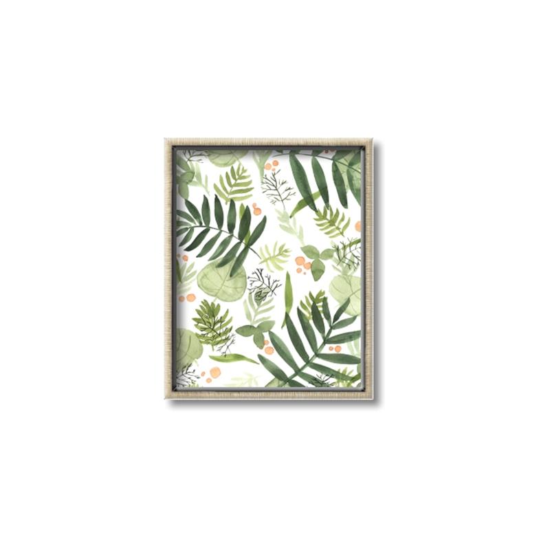 Picture of All Over Leaves _GroupedProduct_Rectangle_Portrait_Canvas_Framed_