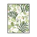 Picture of All Over Leaves _GroupedProduct_Rectangle_Portrait_Canvas_Framed_