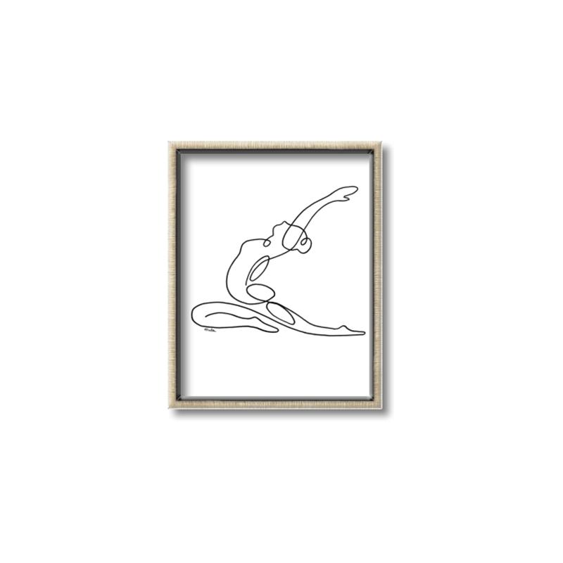 Picture of Yoga Pose II _GroupedProduct_Rectangle_Portrait_Canvas_Framed_