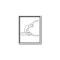 Picture of Yoga Pose II _GroupedProduct_Rectangle_Portrait_Canvas_Framed_