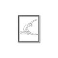 Picture of Yoga Pose II _GroupedProduct_Rectangle_Portrait_Canvas_Framed_