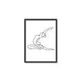 Picture of Yoga Pose II _GroupedProduct_Rectangle_Portrait_Canvas_Framed_