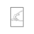 Picture of Yoga Pose II _GroupedProduct_Rectangle_Portrait_Canvas_Framed_
