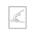 Picture of Yoga Pose II _GroupedProduct_Rectangle_Portrait_Canvas_Framed_