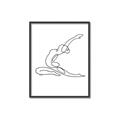 Picture of Yoga Pose II _GroupedProduct_Rectangle_Portrait_Canvas_Framed_