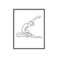 Picture of Yoga Pose II _GroupedProduct_Rectangle_Portrait_Canvas_Framed_