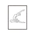 Picture of Yoga Pose II _GroupedProduct_Rectangle_Portrait_Canvas_Framed_