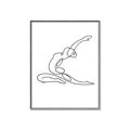 Picture of Yoga Pose II _GroupedProduct_Rectangle_Portrait_Canvas_Framed_