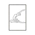 Picture of Yoga Pose II _GroupedProduct_Rectangle_Portrait_Canvas_Framed_