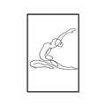 Picture of Yoga Pose II _GroupedProduct_Rectangle_Portrait_Canvas_Framed_