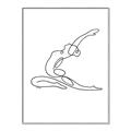 Picture of Yoga Pose II _GroupedProduct_Rectangle_Portrait_Canvas_Framed_