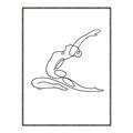 Picture of Yoga Pose II _GroupedProduct_Rectangle_Portrait_Canvas_Framed_