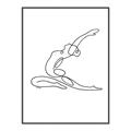 Picture of Yoga Pose II _GroupedProduct_Rectangle_Portrait_Canvas_Framed_