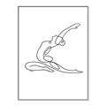 Picture of Yoga Pose II _GroupedProduct_Rectangle_Portrait_Canvas_Framed_