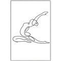 Picture of Yoga Pose II _GroupedProduct_Rectangle_Portrait_Canvas_Framed_