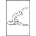 Picture of Yoga Pose II _GroupedProduct_Rectangle_Portrait_Canvas_Framed_