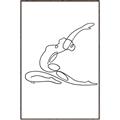 Picture of Yoga Pose II _GroupedProduct_Rectangle_Portrait_Canvas_Framed_