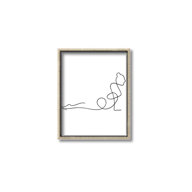 Picture of Yoga Pose V _GroupedProduct_Rectangle_Portrait_Canvas_Framed_