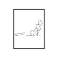 Picture of Yoga Pose V _GroupedProduct_Rectangle_Portrait_Canvas_Framed_