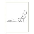 Picture of Yoga Pose V _GroupedProduct_Rectangle_Portrait_Canvas_Framed_