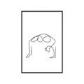 Picture of Yoga Pose VI _GroupedProduct_Rectangle_Portrait_Canvas_Framed_