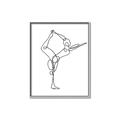 Picture of Yoga Pose III _GroupedProduct_Rectangle_Portrait_Canvas_Framed_