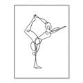 Picture of Yoga Pose III _GroupedProduct_Rectangle_Portrait_Canvas_Framed_