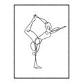 Picture of Yoga Pose III _GroupedProduct_Rectangle_Portrait_Canvas_Framed_