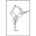 Picture of Yoga Pose III _GroupedProduct_Rectangle_Portrait_Canvas_Framed_