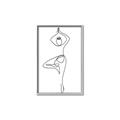 Picture of Yoga Pose IV _GroupedProduct_Rectangle_Portrait_Canvas_Framed_