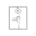 Picture of Yoga Pose IV _GroupedProduct_Rectangle_Portrait_Canvas_Framed_